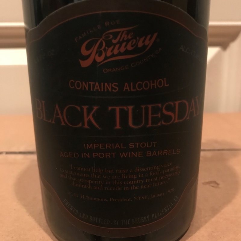 The Bruery - Black Tuesday Port Wine (2017)