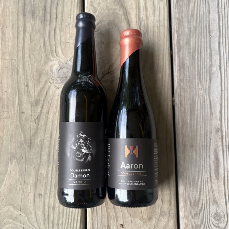 Hill Farmstead Double Barrel Damon (Vanilla) + Double Barrel Aaron (b2)