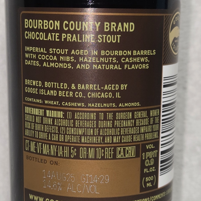 Goose island bourbon county 2025 full set