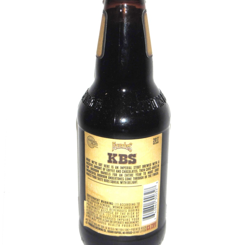 2017 Founders KBS Stout, 12 oz Bottle