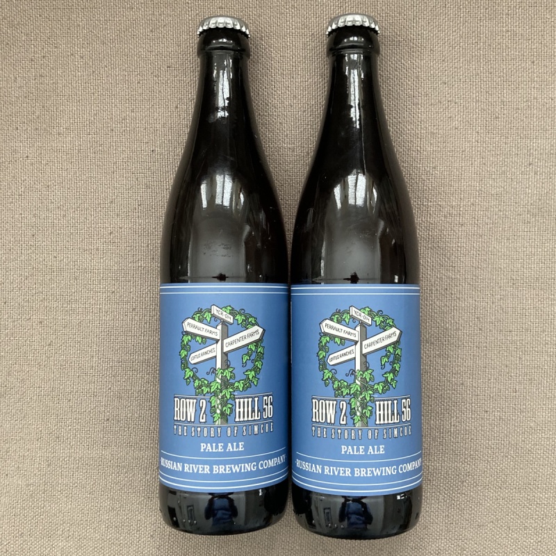 2 BOTTLES OF RUSSIAN RIVER - Row 2, Hill 56  ( A 100% SIMCOE IPA)  01/02/25