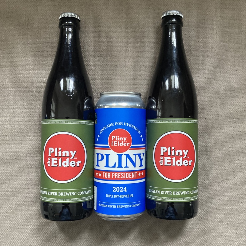 1 CAN OF FRESH PLINY FOR PRESIDENT & 2 BOTTLES OF PLINY THE ELDER