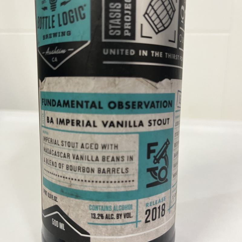 Bottle Logic - Fundamental Observation (2018)