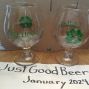 Tree House - GREEN Shamrock Glasses