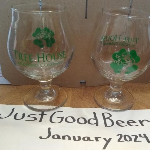 Tree House - GREEN Shamrock Glasses