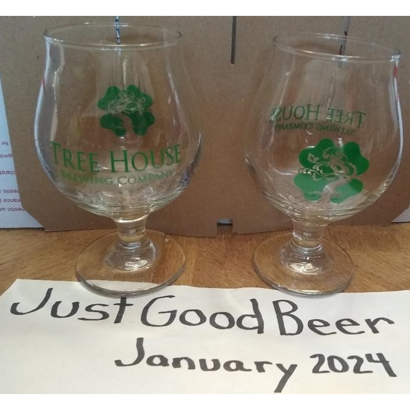 Tree House - GREEN Shamrock Glasses