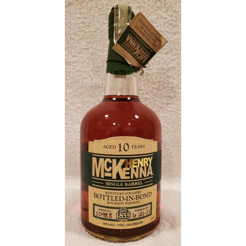 Henry Mckenna 10 yr bourbon whiskey