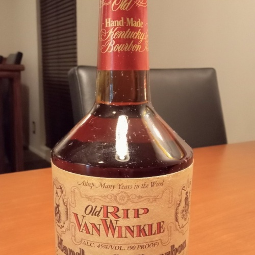 Vintage Old Rip Van Winkle bourbon