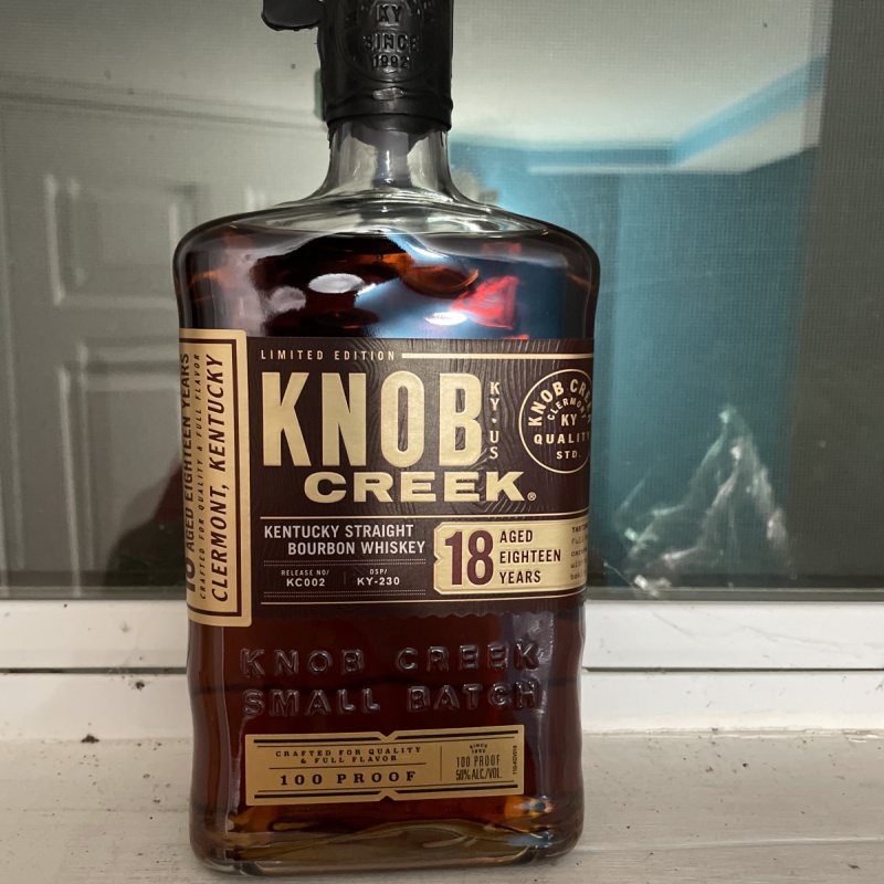 Knob Creek 18 year old