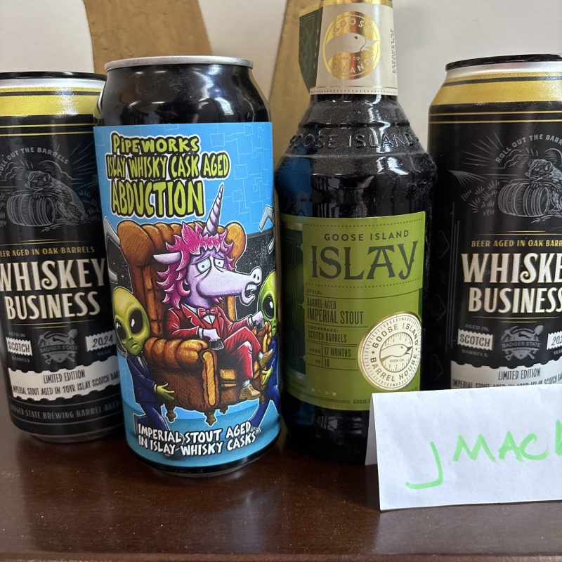 Collection of Islay Barrel Aged stouts