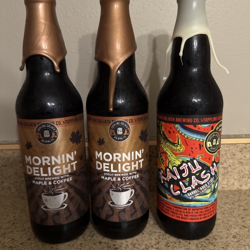 Two 2025 Toppling Goliath Mornin’ Delight plus bonus Kaiju Clash!