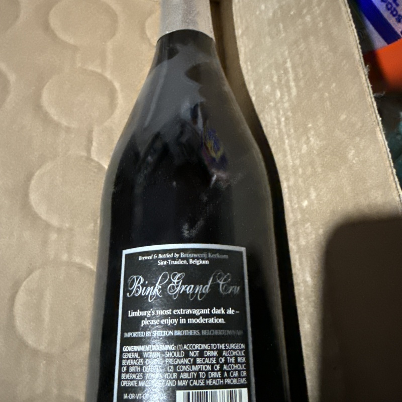 Brouwerij kerkom blink grand cru