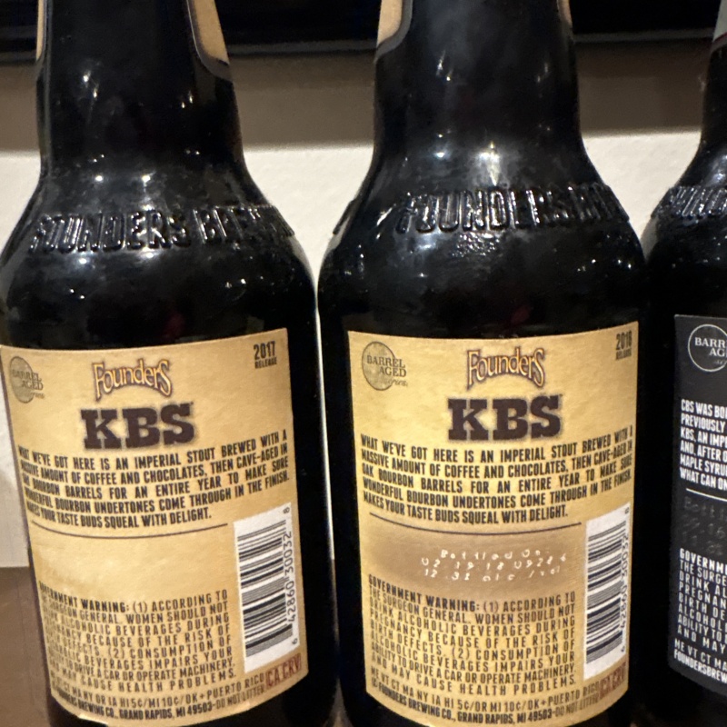 Founders KBS 17 & 18, 2x CBS 2019, Curmudgeon’s Better Half