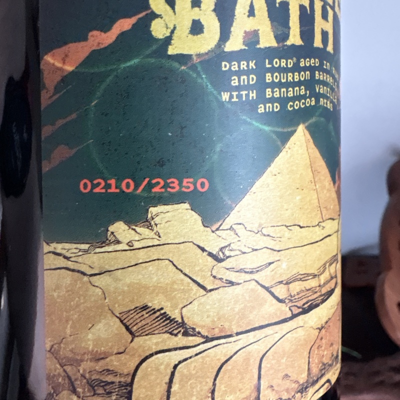 3 Floyds Dark Lord Banana Bubble bath
