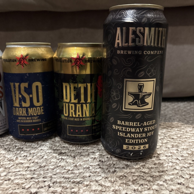 Revolution, Alesmith, Central Waters, Westbrook Stout lot