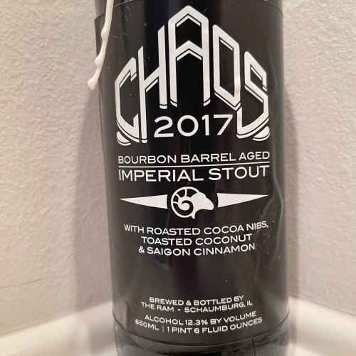 Ram Chaos Barrel Aged Imperial Stout 2017