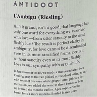 Antidoot L'ambigu riesling 2019
