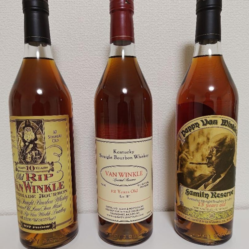 Pappy Van Winkle Three bottle set