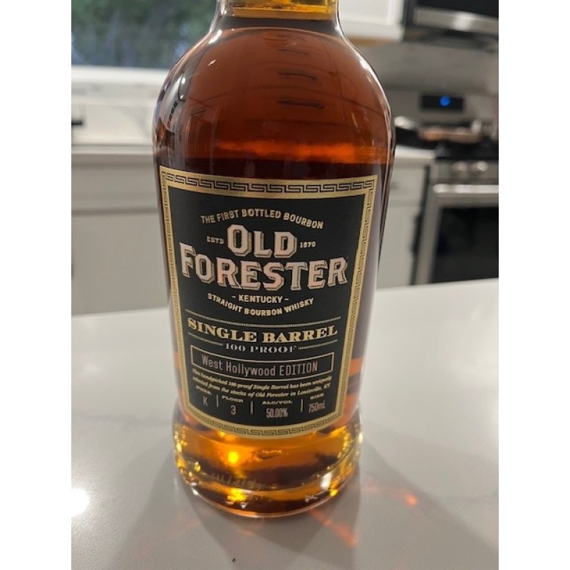 Old Forester single barrel "West Hollywood Edition" WHSE K Floor 3
