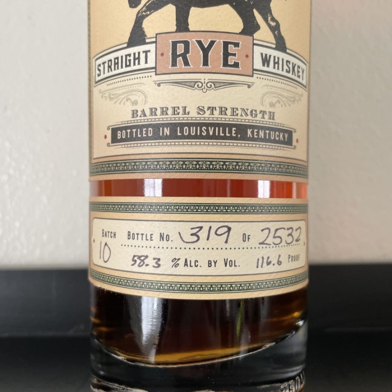 Old Carter Rye Batch 10 (Free shipping CONUS only!)