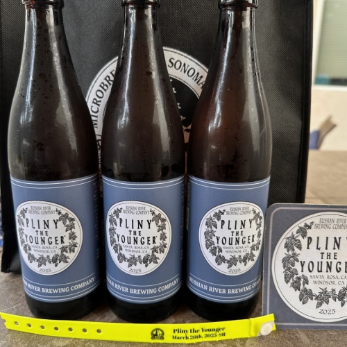 3 Fresh Bottles of Pliny the Younger Bottled 3/19/25