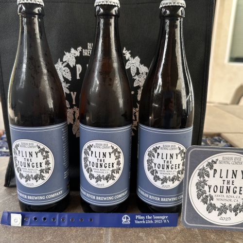 3 Fresh Bottles of Pliny the Younger Bottled 3/19/25