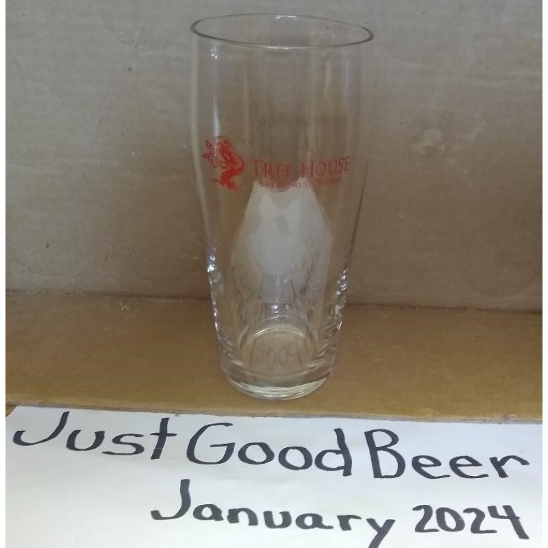 Tree House - Red Small Script Willi glass