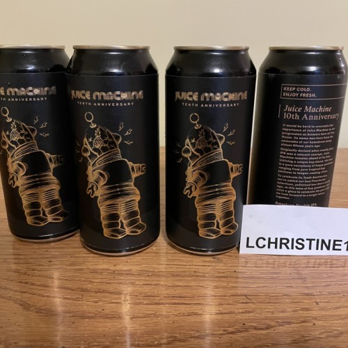 Tree House Brewing 4 * JUICE MACHINE TENTH ANNIVERSARY - 4 CANS 04/19/2024