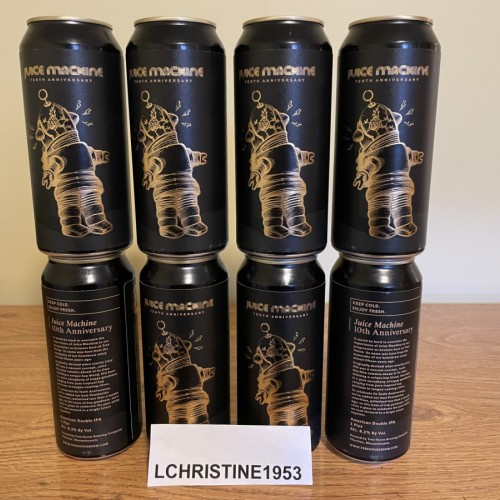 Tree House Brewing *** SOLD OUT AT TREE HOUSE *** 8 * JUICE MACHINE TENTH ANNIVERSARY - 8 CANS 04/19/2024