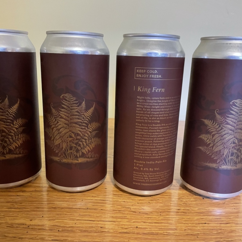 Tree House Brewing 4 * KING FERN - 4 CANS 11/08/2024