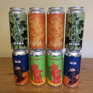 Tree House Brewing 2 * KING JULIUS, 2 * EVOLUTION OF CITRA PART FIVE 2 * JUICY MACHINE, 2 * JUICE MACHINE MANGO - 8 CANS TOTAL
