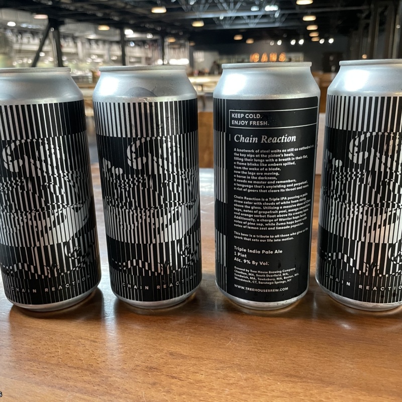 Tree House Brewing 4 * CHAIN REACTION - 4 CANS  04/16/2026