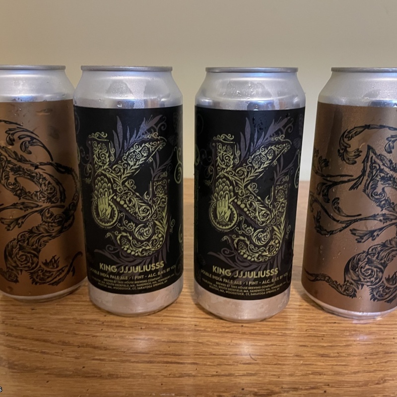 Tree House Brewing 2 * KING JJJULIUSSS & 2 * VERY DDDOUBLEGANGERRR - 4 CANS TOTAL 09/01/2025