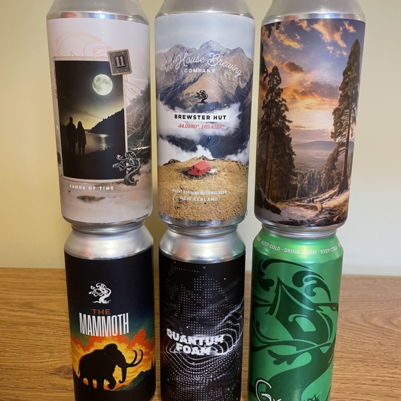 Tree House Brewing 6 PACK: QUANTUM FOAM, SANDS OF TIME, GREEN, THE MAMMOTH, BREWSTERS HUT, SEQUOIA - 6 CANS TOTAL