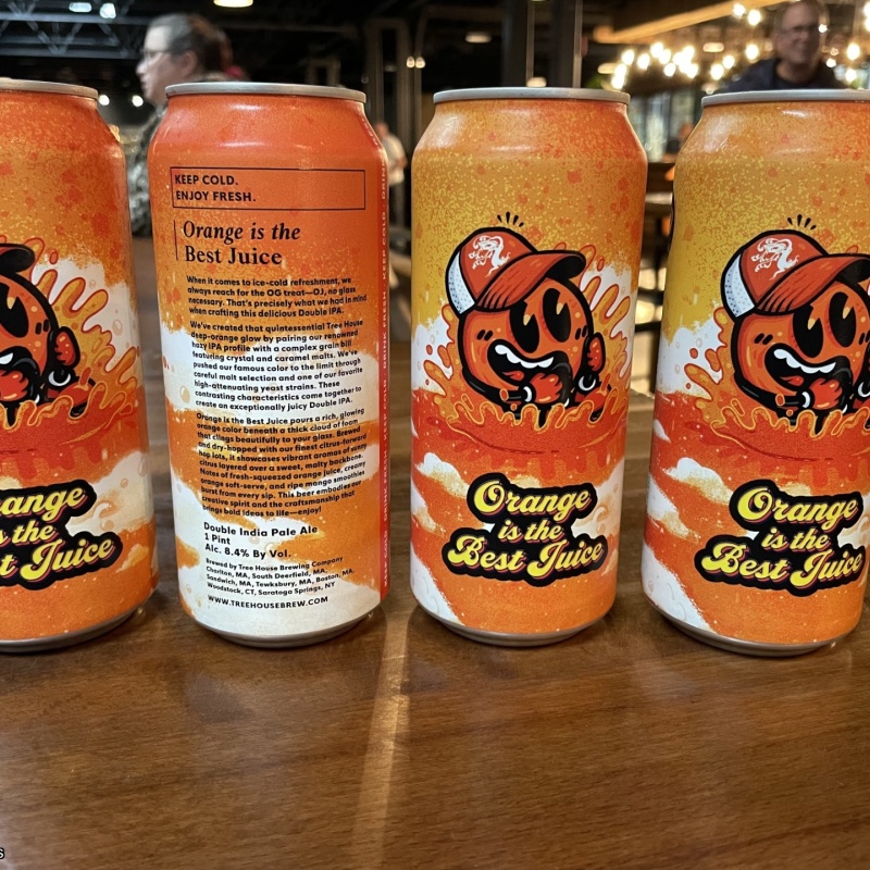 Tree House Brewing 4 * ORANGE IS THE BEST JUICE - 4 CANS 10/30/2025