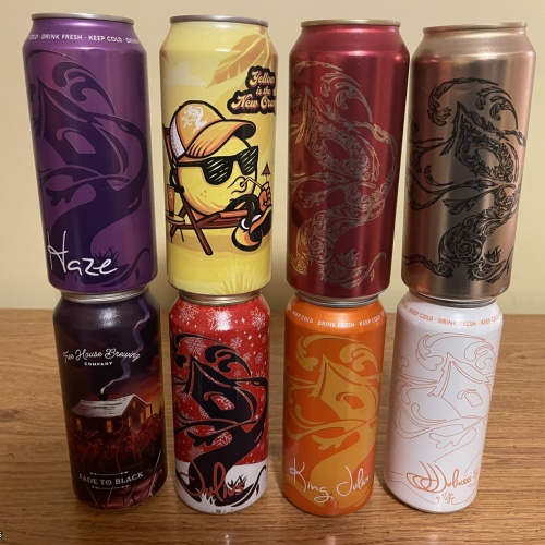 Tree House Brewing VERY SSSAPPYYY, FESTIVE JULIUS, KING JULIUS, JJULIUSSS, VERY DDD, FADE TO BLACK, HAZE, YELLOW NEW ORANGE - 8 CANS TOTAL