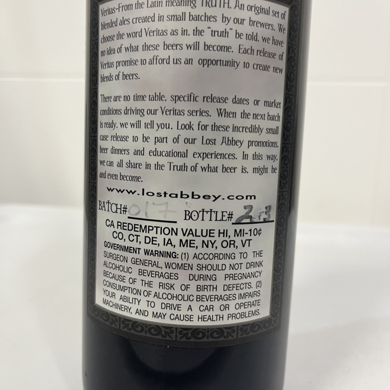 The Lost Abbey - Veritas 017 (2016)