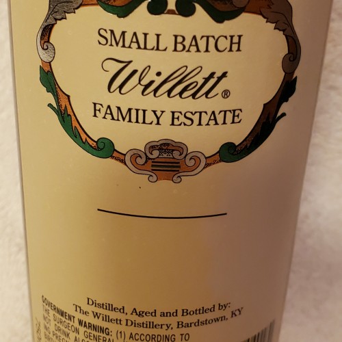 Willett straight rye whiskey small batch 110.8