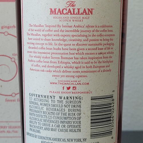 Macallan The Harmony Collection 'Intense Arabica' Speyside Single Malt Scotch Whisky