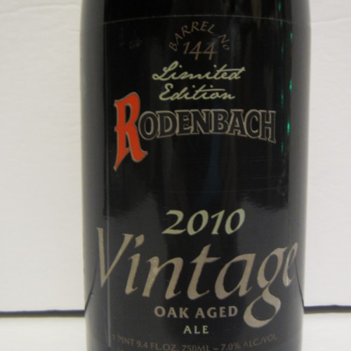 Rodenbach 2010 Vintage Oak Aged Ale (Barrel No. 144), 22 oz Bottle