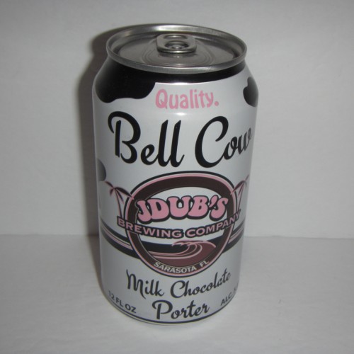 Jdub's Bell Cow Milk Chocolate Porter 2017, 12 oz can