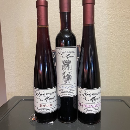 Schramm's Meadery THREE Pack - Heritage + A Smile of Fortune + Marionberry