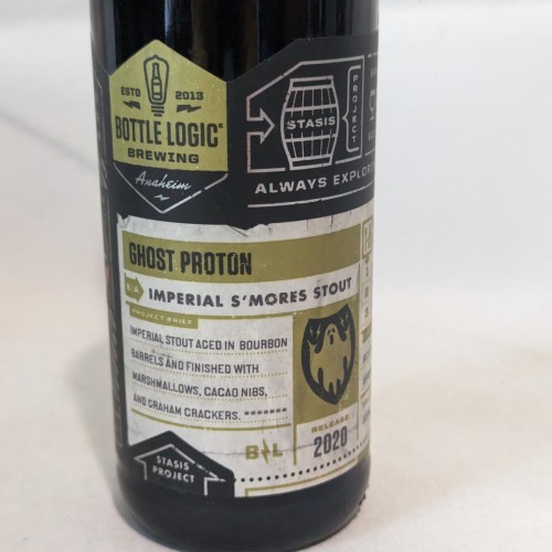 Bottle Logic 2020 Ghost Proton Imperial S'Mores Stout 1 Bottle