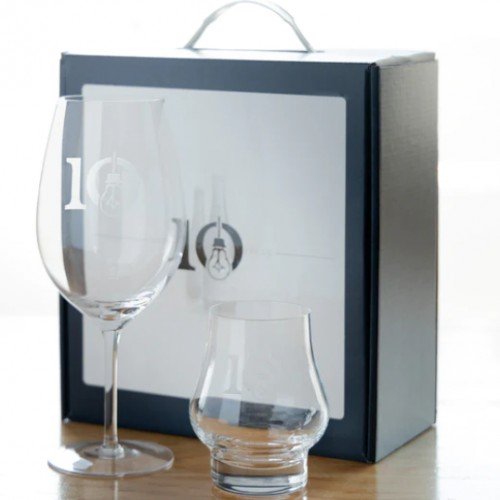 Side Project 10 Year Glassware Set under Cost