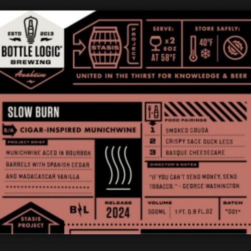 Bottle Logic / Fair State - Slow Burn (1 bottle)