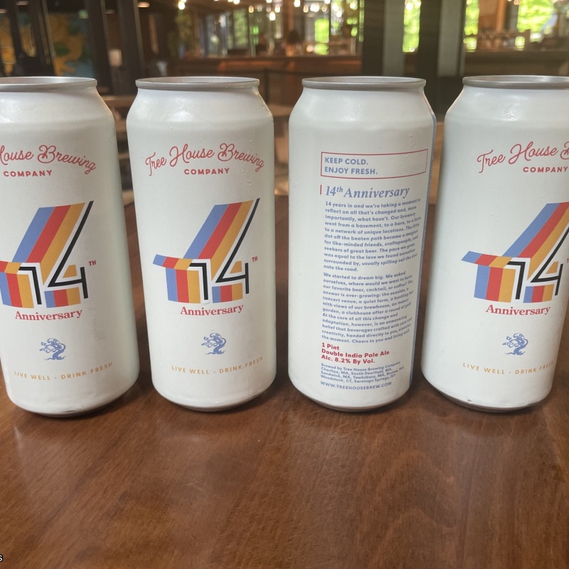 Tree House Brewing 4 * 14TH ANNIVERSARY - 4 CANS 06/01/2026