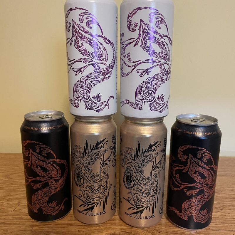 Tree House Brewing 2 * 10TH ANNIVERSARY KING JJJULIUSSS, 2 * VERY HHHAZYYY & 2 * EMPEROR JULIUS - 6 CANS TOTAL