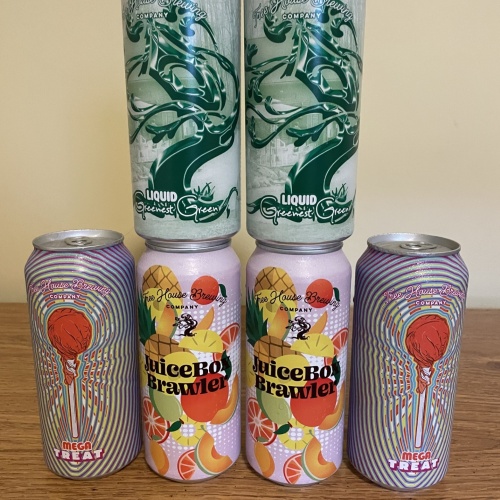 Tree House Brewing 2 * LIQUID GREENEST GREEN, 2 * JUICEBOX BRAWLER & 2 * MEGA TREAT - 6 CANS TOTAL
