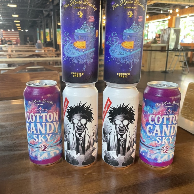 Tree House Brewing 2 * COTTON CANDY SKY, 2 * CANDIED ORBIT & 2 * JUICE PROJECT SUPREME - 6 CANS 07/16/2026