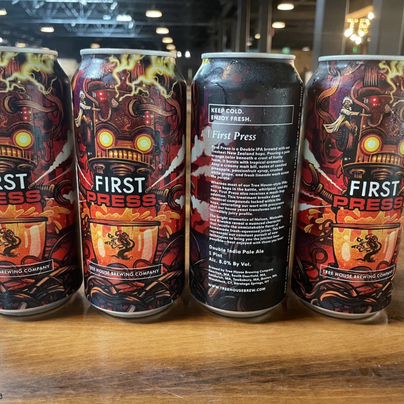 Tree House Brewing 4 * FIRST PRESS- 4 CANS TOTAL 09/01/2026